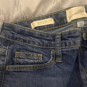 universal thread high rise straight jeans 6/28